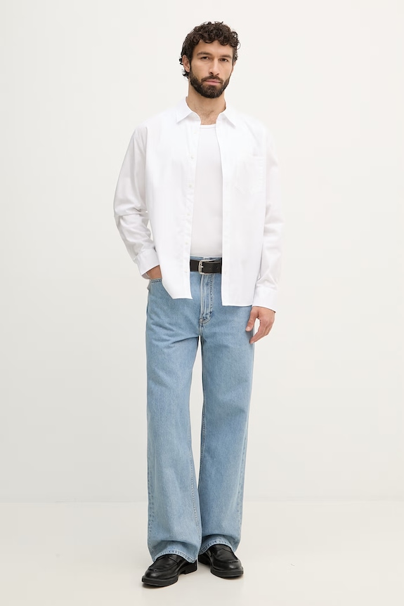 Calvin Klein Jeans férfi pamut ing LV04RF105G fehér SS26