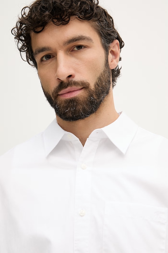 Calvin Klein Jeans férfi pamut ing fehér LV04RF105G