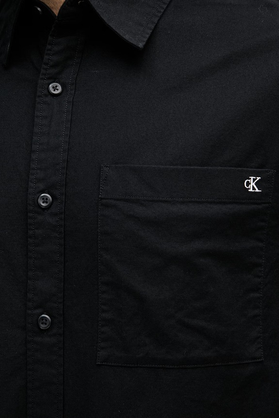 Calvin Klein Jeans férfi ing pamuttal LV04RF113G fekete