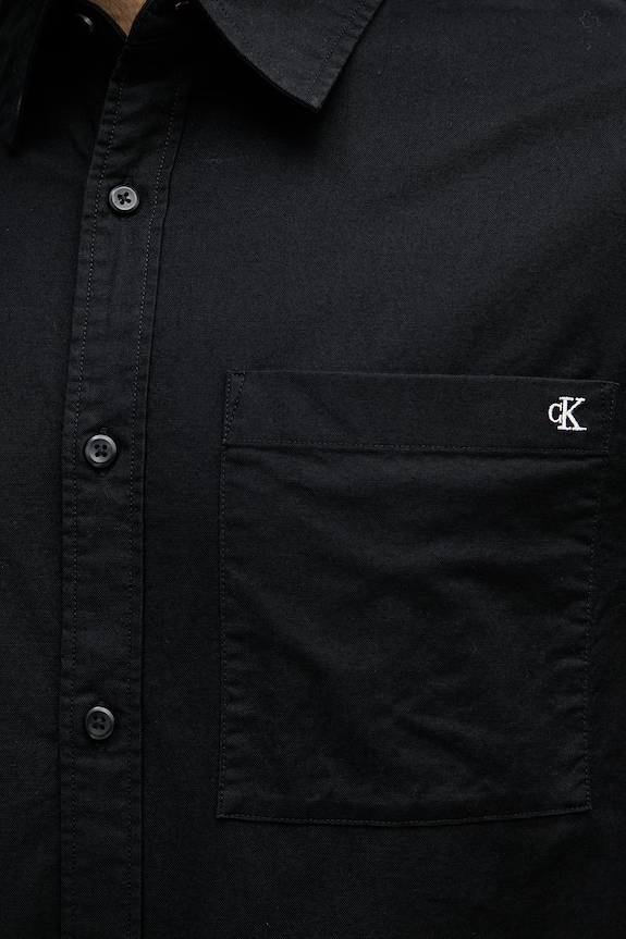 Calvin Klein Jeans férfi ing pamuttal LV04RF113G fekete
