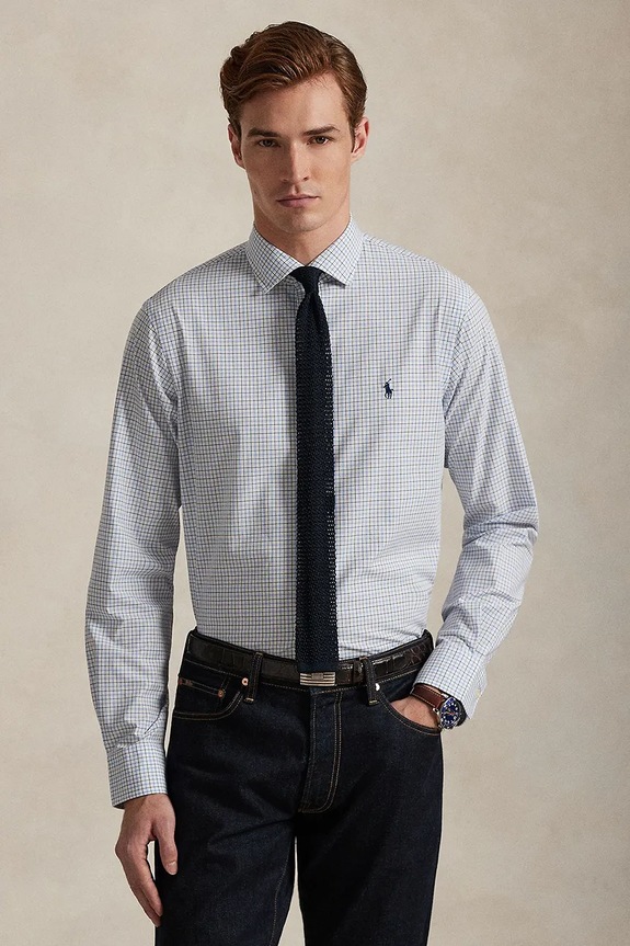 Polo Ralph Lauren koszula z elastanem biały 710968938