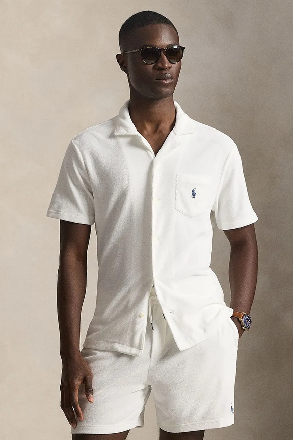 Polo Ralph Lauren cămașă pentru bărbați alb 710A12489