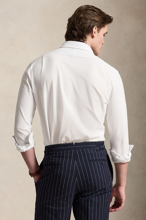 Polo Ralph Lauren Košeľa pánska bavlnená 710B13485 biela SS26