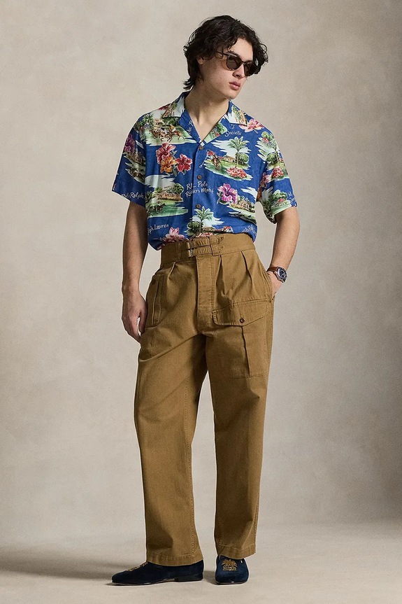 Oblečenie Polo Ralph Lauren košeľa dámska z viskózy 710B14307 modrá