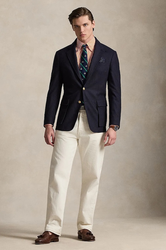 Polo Ralph Lauren cămașă pentru bărbați din bumbac portocaliu 710B15661