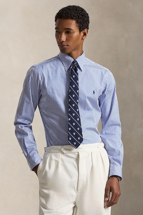 Polo Ralph Lauren férfi pamut ing kék 710B15661