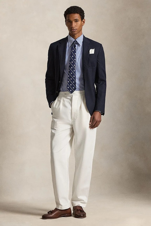 Polo Ralph Lauren férfi pamut ing kék 710B15661