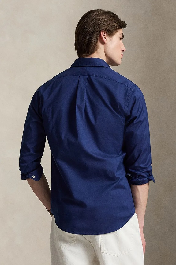 Bavlnená košeľa Polo Ralph Lauren 710B20512 tmavomodrá SS26
