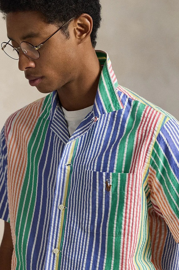Polo Ralph Lauren košeľa pánska bavlnená modrá 710B14143