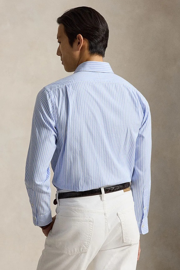 Polo Ralph Lauren košeľa pánska bavlnená 710B16728 modrá SS26