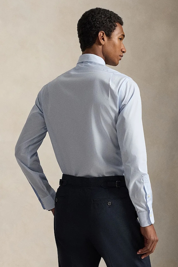Bombažna srajca Polo Ralph Lauren 712B15309 modra SS26