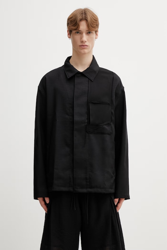 Y-3 koszula UT BLOUSON gładkie czarny KC6750