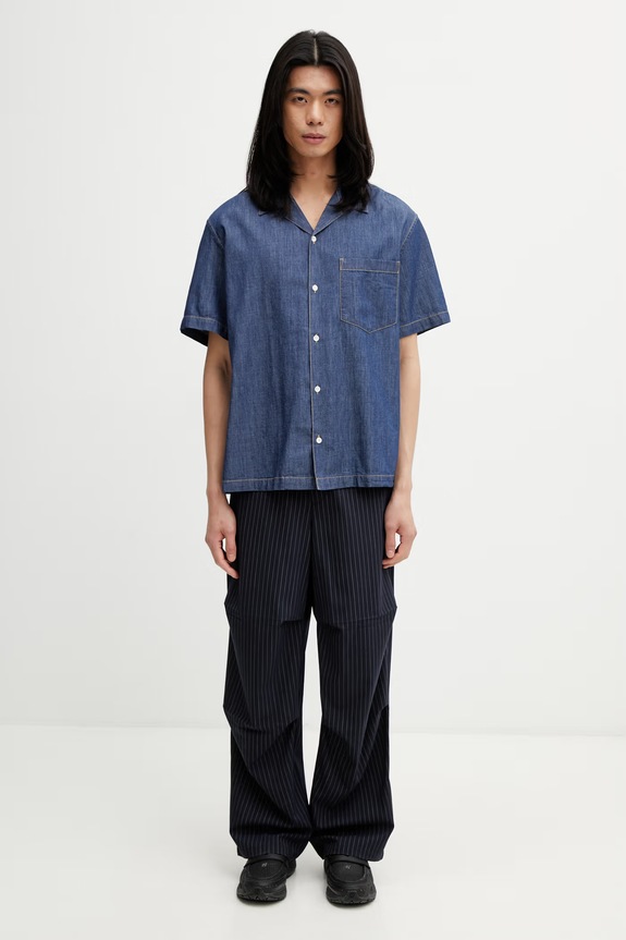 Lacoste Men's cotton shirt CH1869 blue