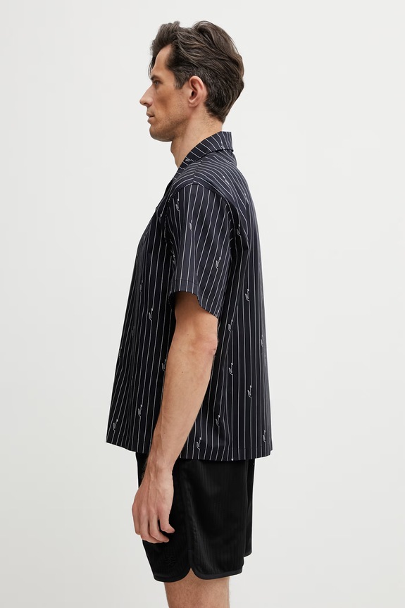 Lacoste рубашка из хлопка для мужчин CH2343 чёрный SS26