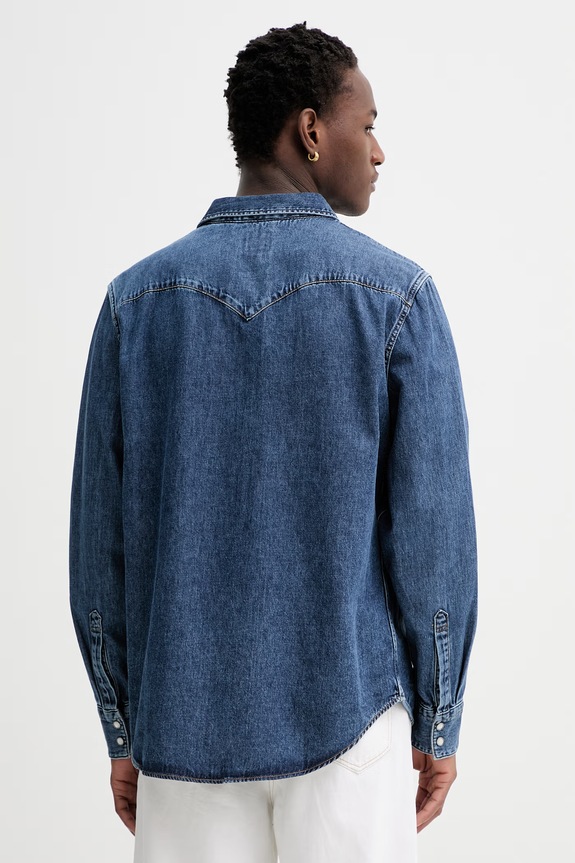 Oblečenie Levi's košeľa pánska rifľová BARSTOW WESTERN STANDARD 85744.0117 modrá