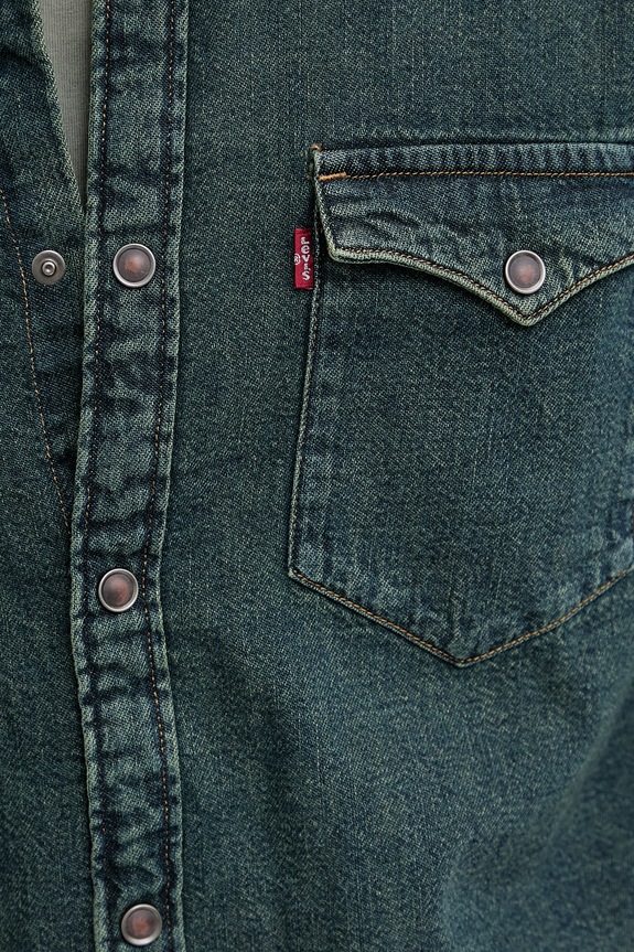 Τζιν πουκάμισο Levi's BARSTOW WESTERN STANDARD 85744.0121 πράσινο