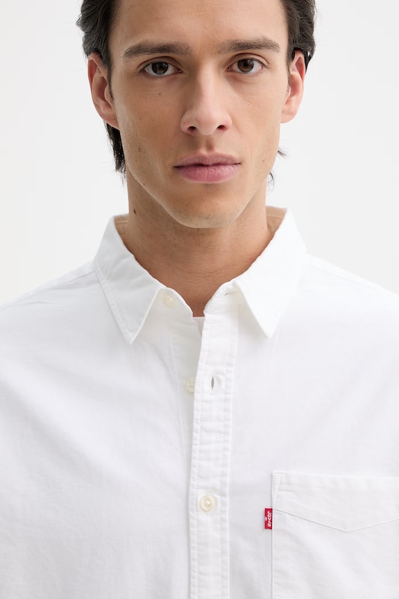 Βαμβακερό πουκάμισο Levi's SUNSET 1 POCKET STANDARD μπεζ 85746.0000