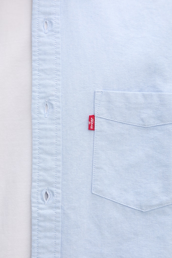 Levi's koszula męska bawełniana SUNSET 1 POCKET STANDARD 85746.0157 niebieski