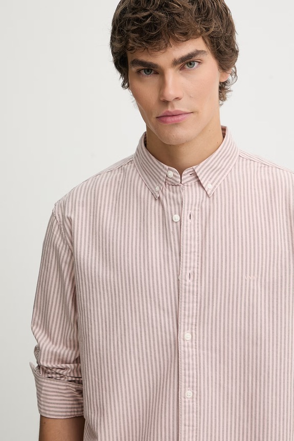 Bavlnená košeľa Levi's AUTHENTIC BUTTON DOWN ružová A7210.0055