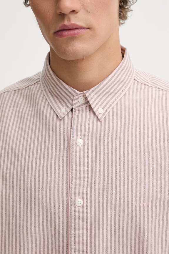 Bavlnená košeľa Levi's AUTHENTIC BUTTON DOWN A7210.0055 ružová