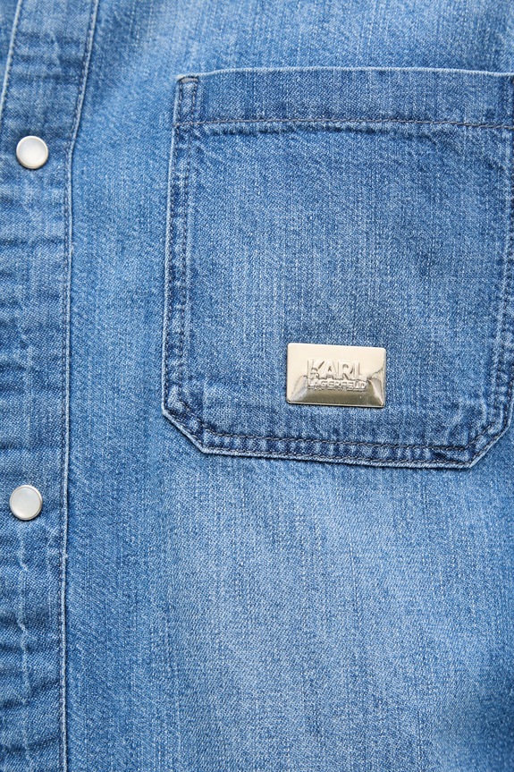 Karl Lagerfeld koszula męska jeansowa 562876.605903 niebieski