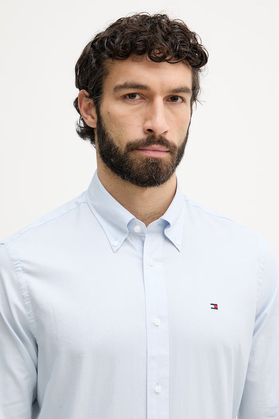 Tommy Hilfiger férfi pamut ing kék MW0MW42936