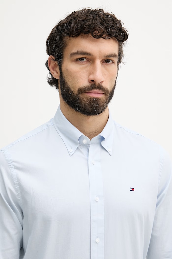 Tommy Hilfiger férfi pamut ing kék MW0MW42936