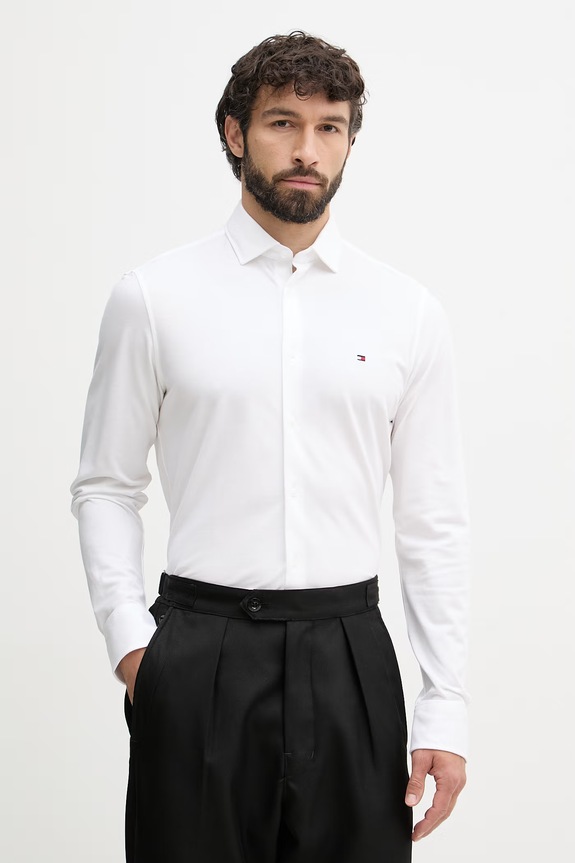 Tommy Hilfiger férfi pamut ing fehér MW0MW43121