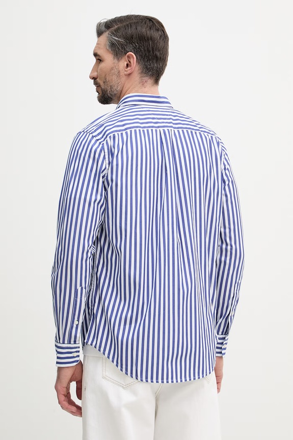 Abbigliamento Tommy Hilfiger camicia da uomo in cotone MW0MW42440 blu