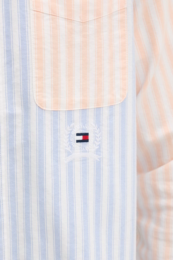Tommy Jeans koszula męska bawełniana DM0DM22788 biały
