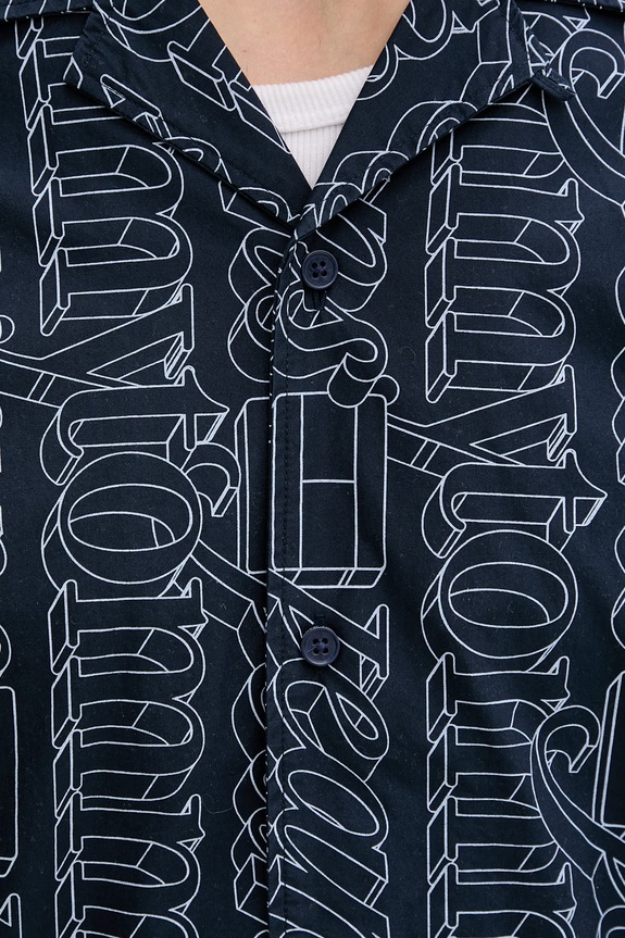 Tommy Jeans koszula męska bawełniana granatowy DM0DM22792