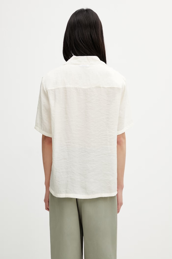 Oblečenie Maison Kitsuné Bali Resort košeľa pánska QM00409WF4061 béžová