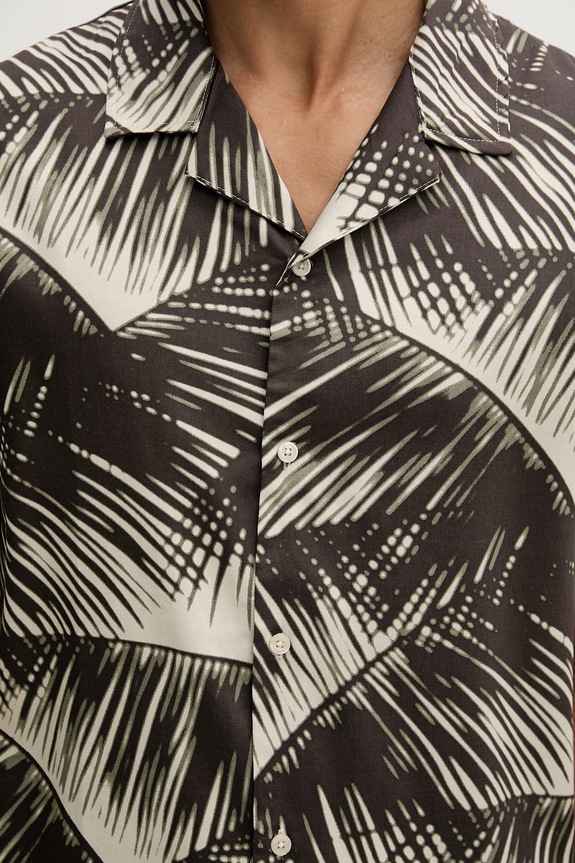 Calvin Klein πουκάμισο ανδρικό με μοντάλ LV00NM2991 μπεζ