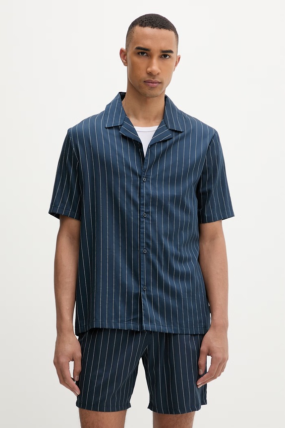 Calvin Klein férfi ing modállal sötétkék LV00NM2991