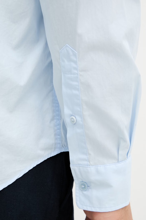 Lacoste koszula męska bawełniana CH2316 niebieski