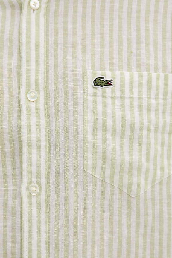 Lacoste koszula męska lniana CH8061 zielony