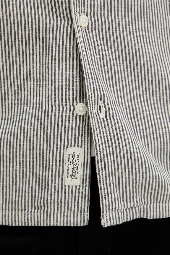 Guess Jeans koszula męska z dodatkiem lnu M6GHB6.WO551 szary