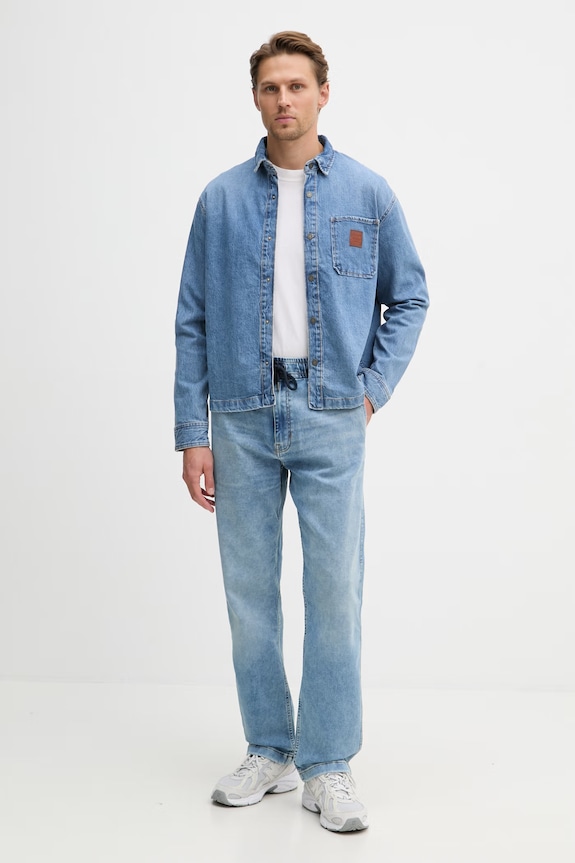 Guess Jeans koszula męska jeansowa M6GH51.D5M5V niebieski SS26