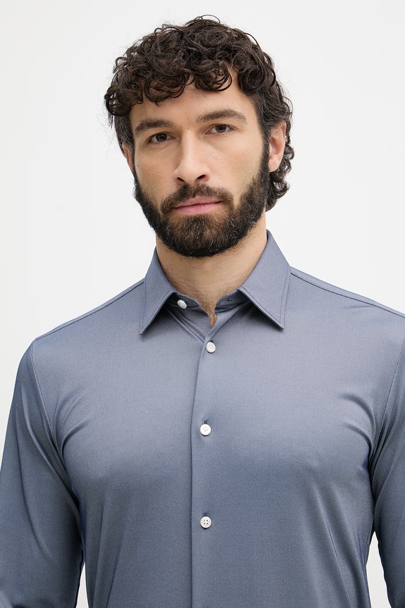 BOSS košeľa pánska ROAN tmavomodrá 50560631