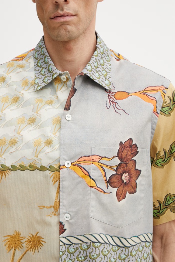 Paul Smith CASUAL FIT koszula bawełniana męska beżowy M1R.857Z.V02924