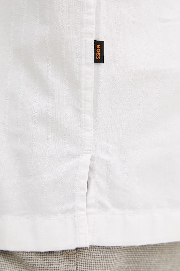 BOSS Orange сорочка чоловіча бавовняна 50559321 бежевий