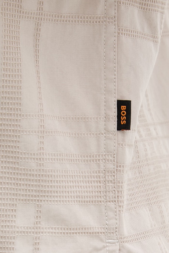 BOSS Orange сорочка чоловіча бавовняна 50559322 бежевий