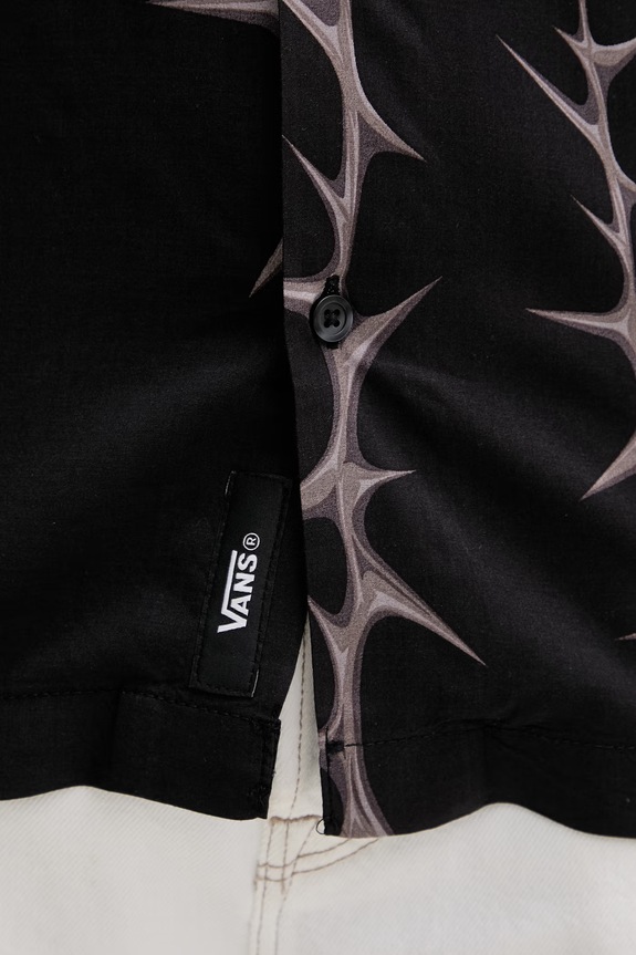 Vans koszula męska z wiskozy VN000T9UBLK1 czarny