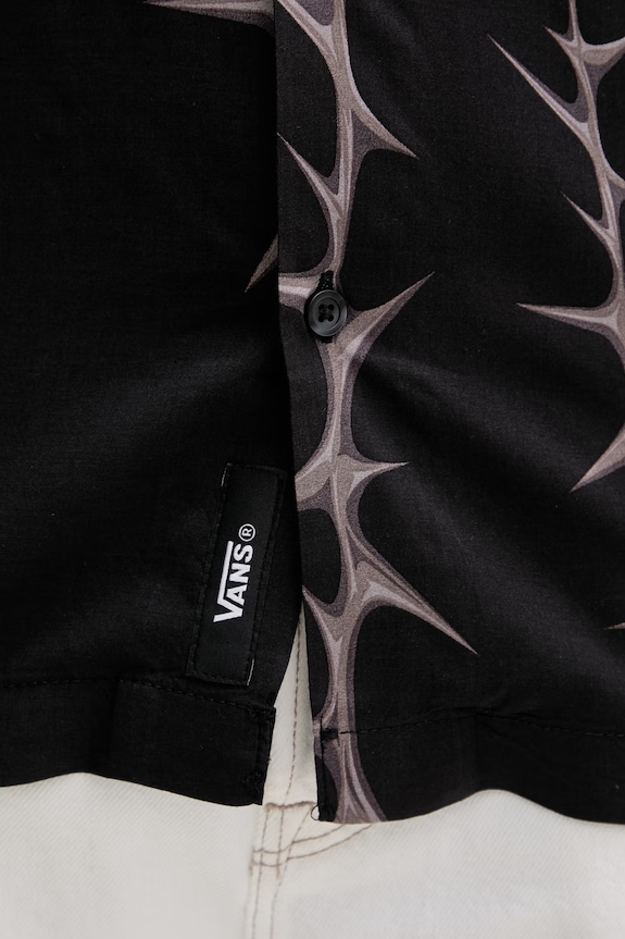Vans koszula męska z wiskozy VN000T9UBLK1 czarny