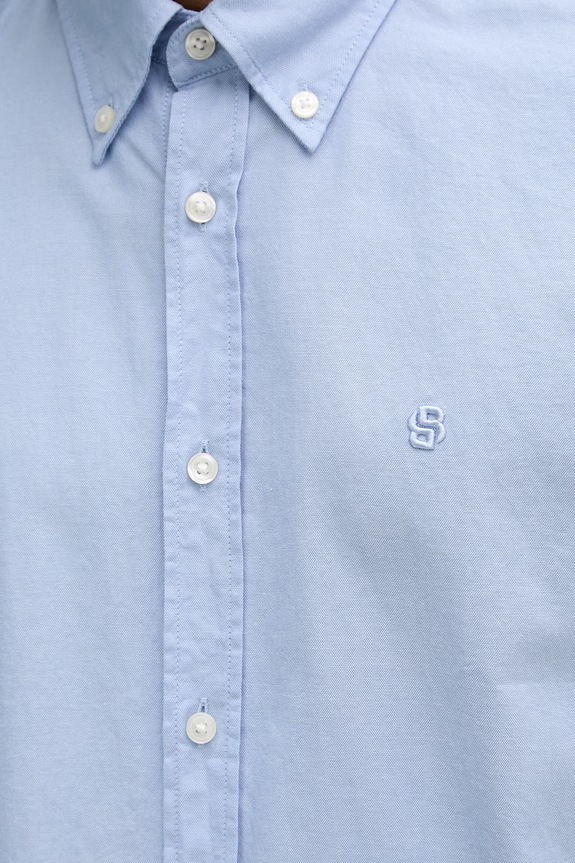 BOSS πουκάμισο ανδρικό βαμβακερό LIAM 50560404 μπλε