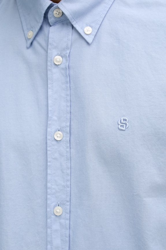BOSS πουκάμισο ανδρικό βαμβακερό LIAM 50560404 μπλε