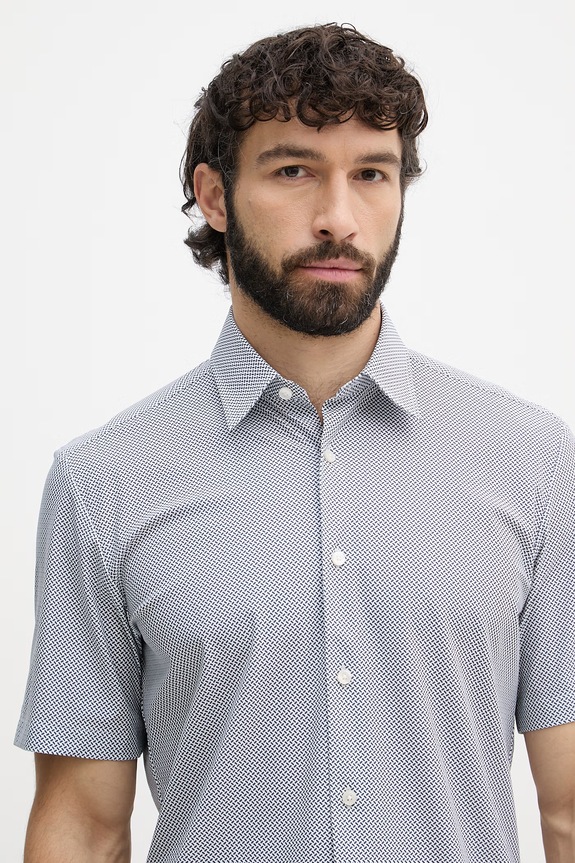 BOSS košeľa pánska LIAM biela 50561452
