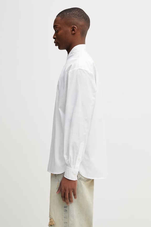 Хлопковая рубашка Kenzo Shirt LS FG55CH4249LF белый SS26