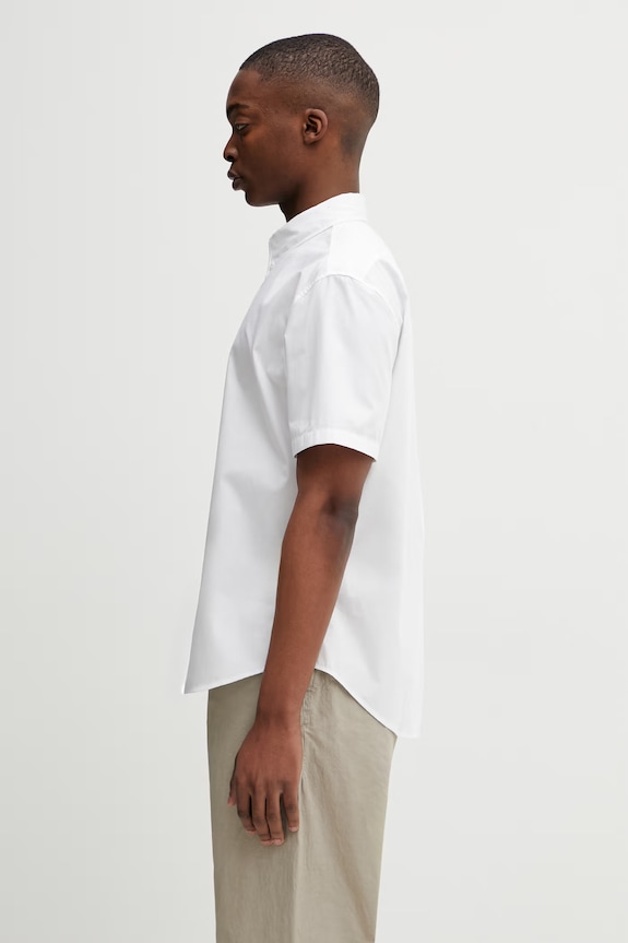 Βαμβακερό πουκάμισο Kenzo Shirt SC FG55UC1099LG λευκό SS26