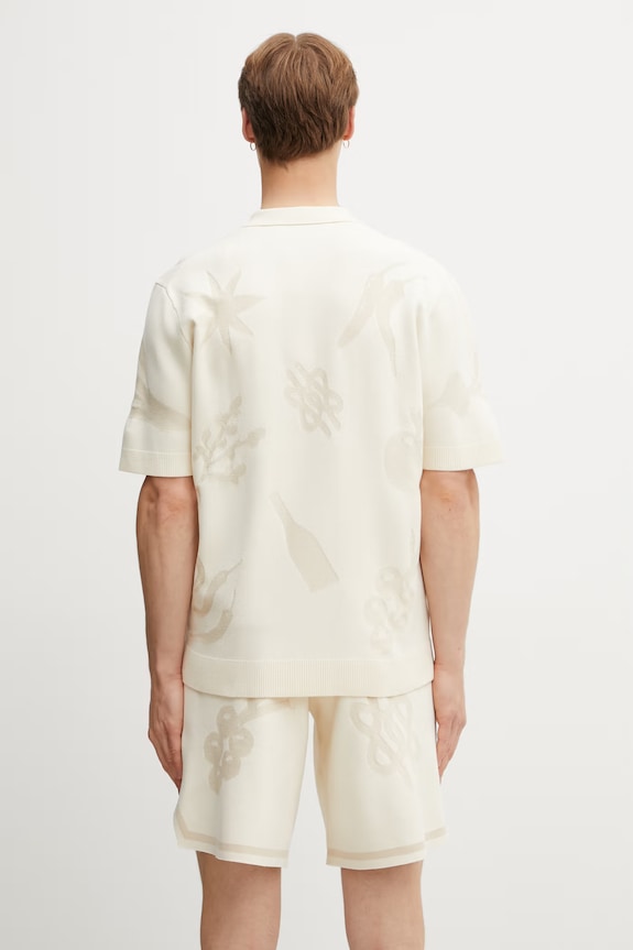 Odzież Filling Pieces Breaking Bread koszula z wiskozy męska 412671500303.214 beżowy